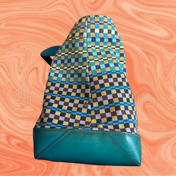 EUC TORY BURCH Teal Blue Color Block
Canvas Tote - Picture 9 of 10